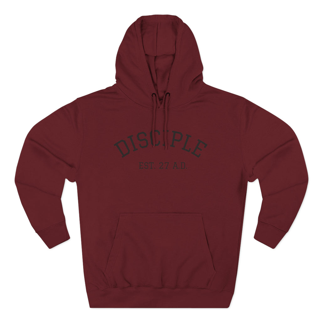 DISCIPLE HOODIE Three-Panel Fleece Hoodie