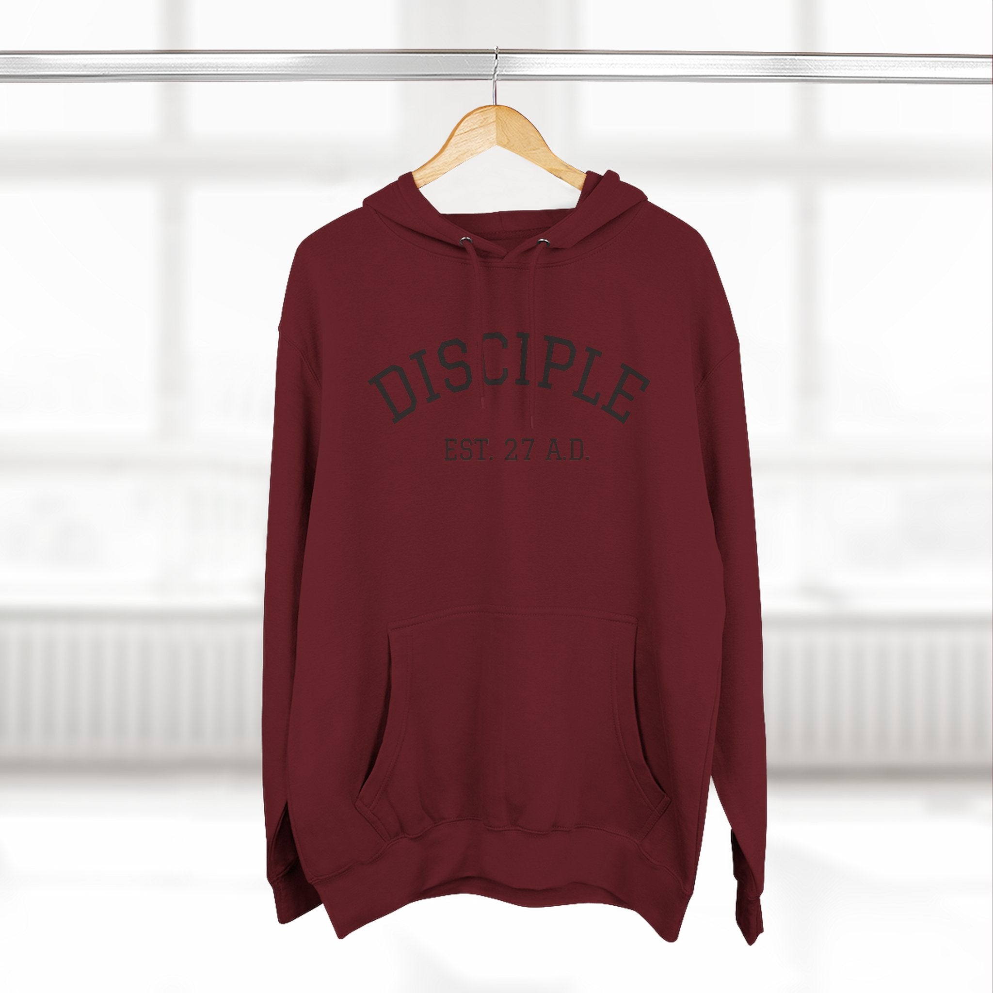 DISCIPLE HOODIE Three-Panel Fleece Hoodie