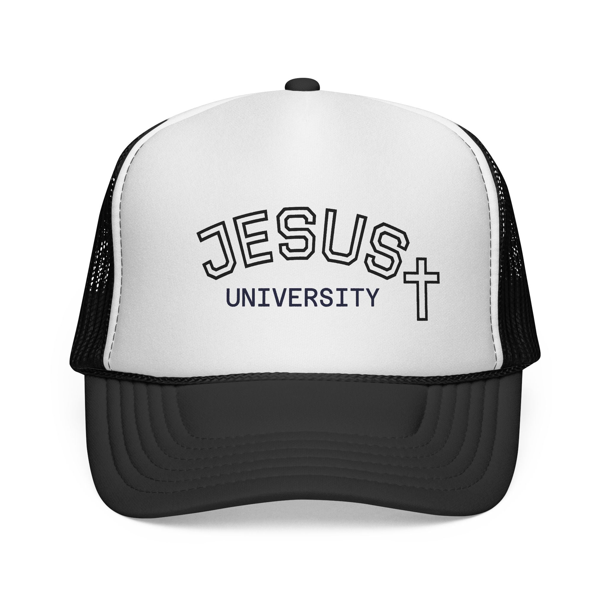 Jesus University Trucker Hat — Christian Faith Mesh Cap
