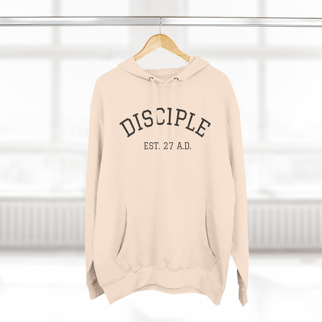DISCIPLE HOODIE Three-Panel Fleece Hoodie