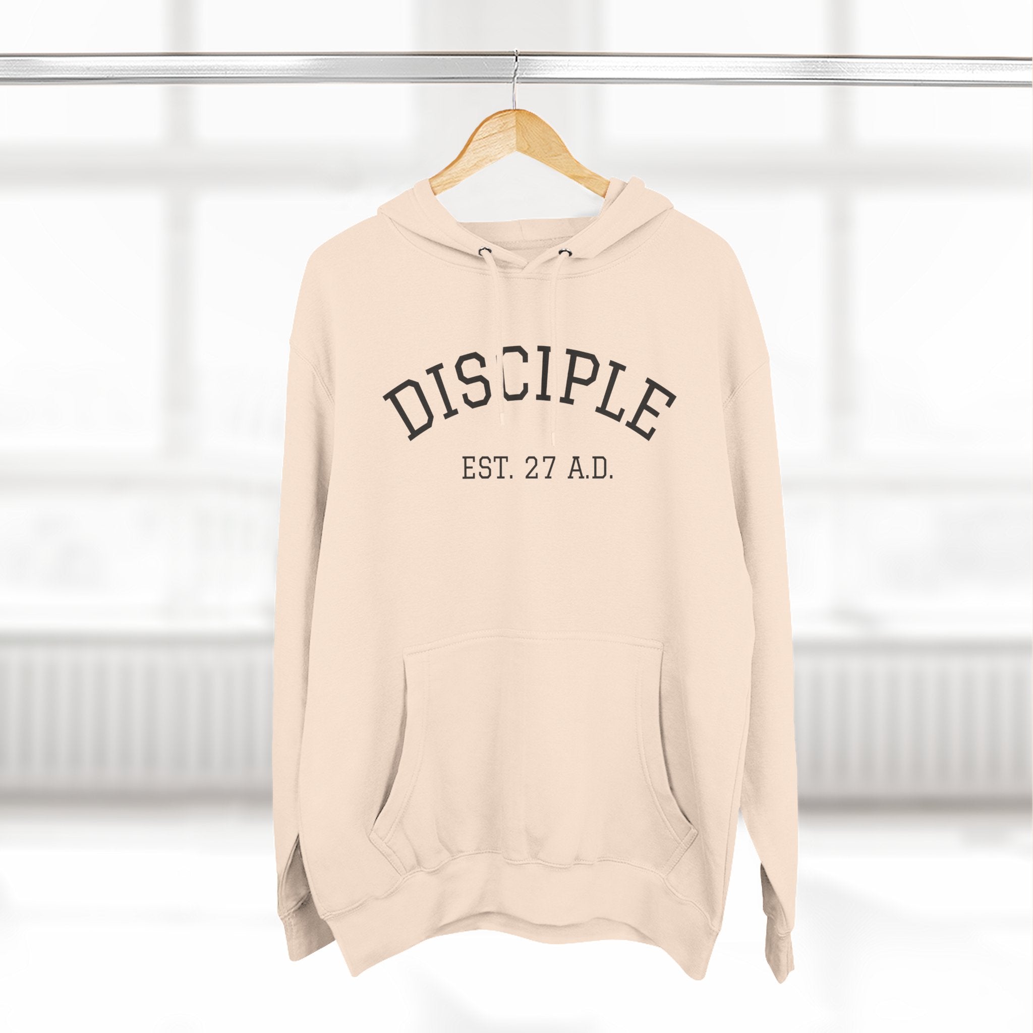 DISCIPLE HOODIE Three-Panel Fleece Hoodie