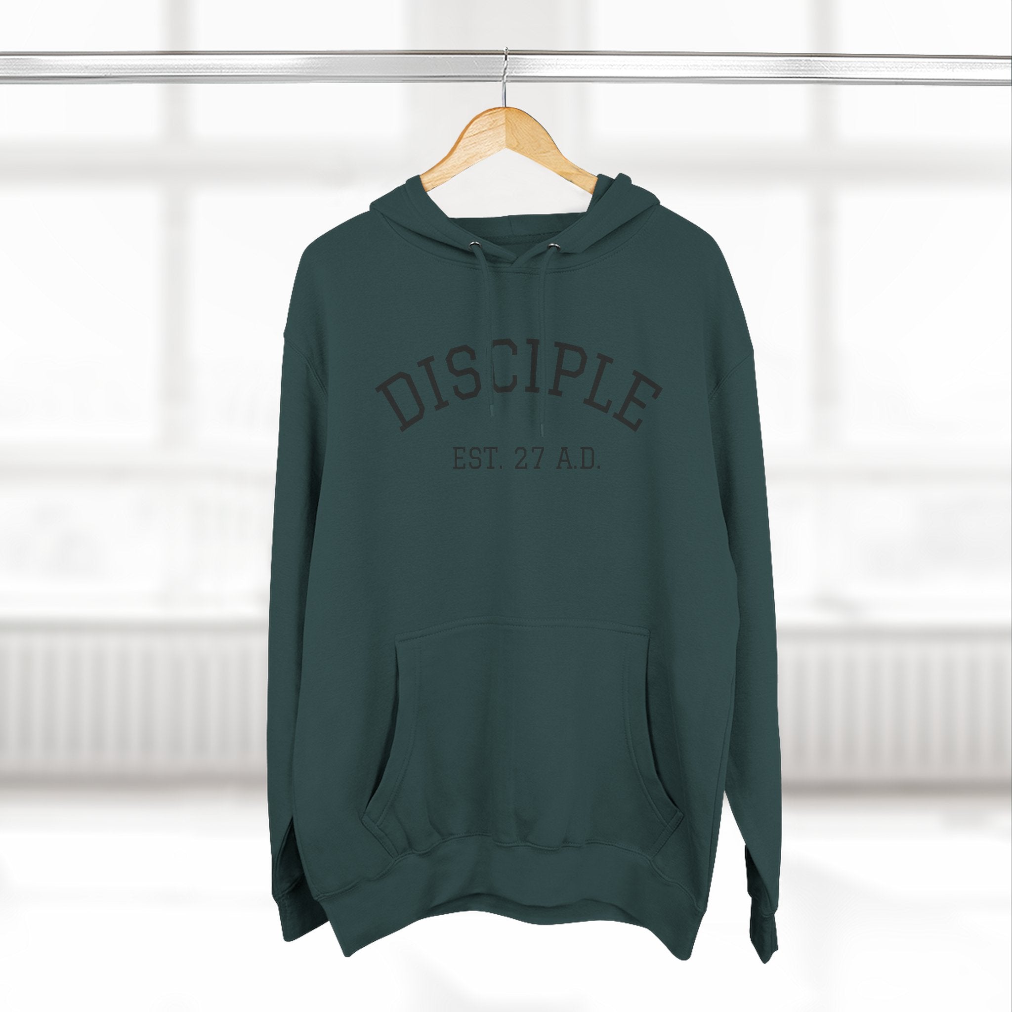 DISCIPLE HOODIE Three-Panel Fleece Hoodie