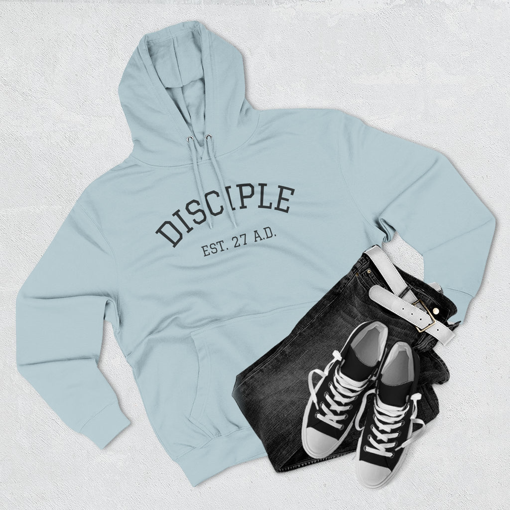 DISCIPLE HOODIE Three-Panel Fleece Hoodie