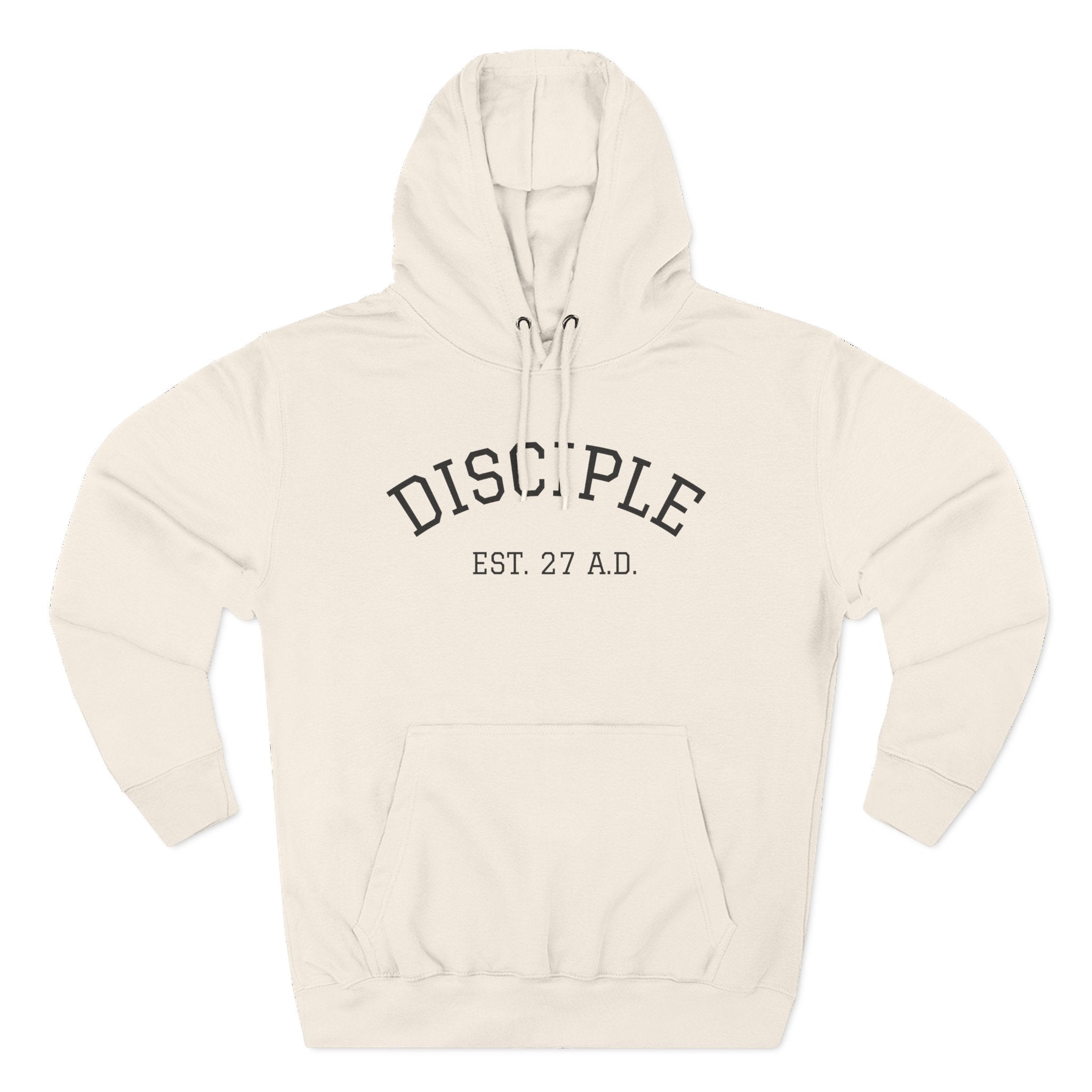 DISCIPLE HOODIE Three-Panel Fleece Hoodie