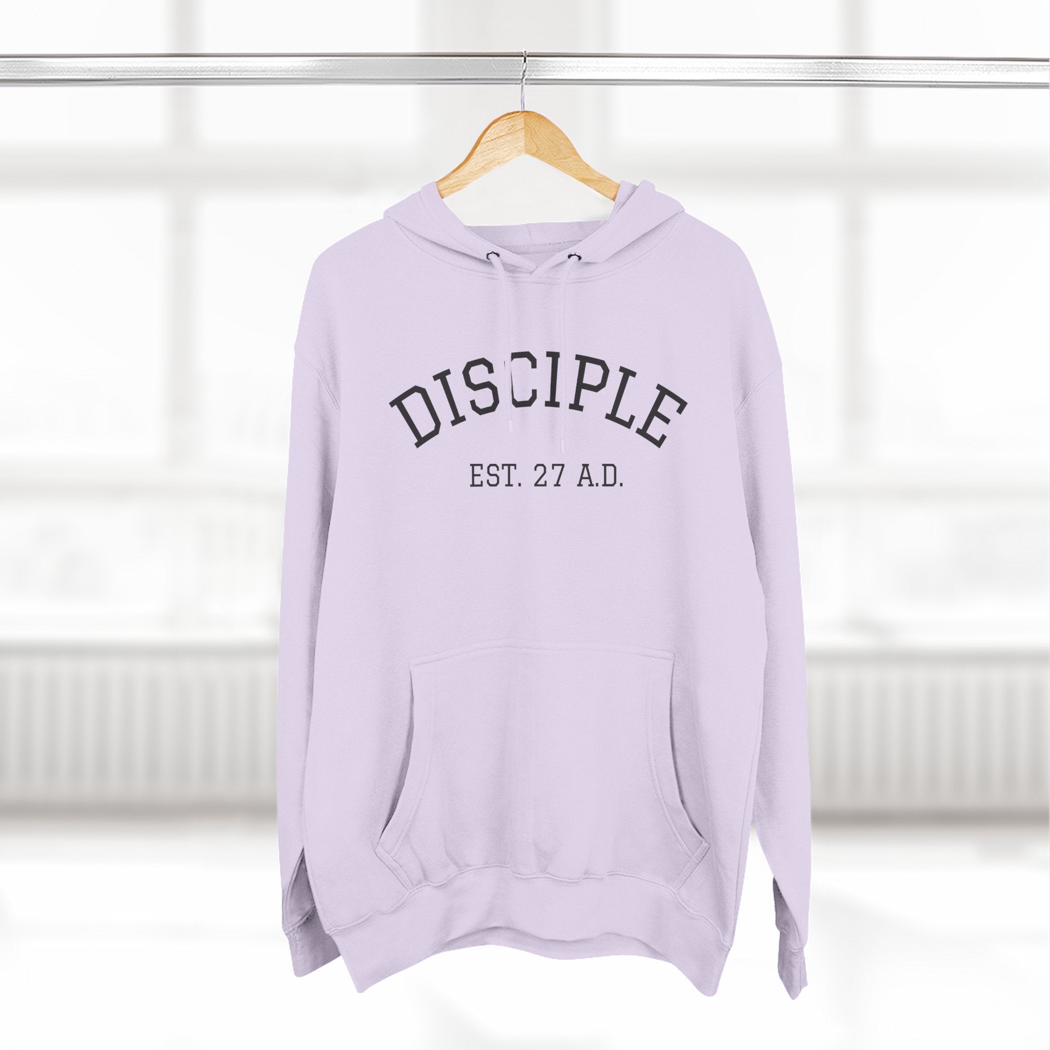 DISCIPLE HOODIE Three-Panel Fleece Hoodie