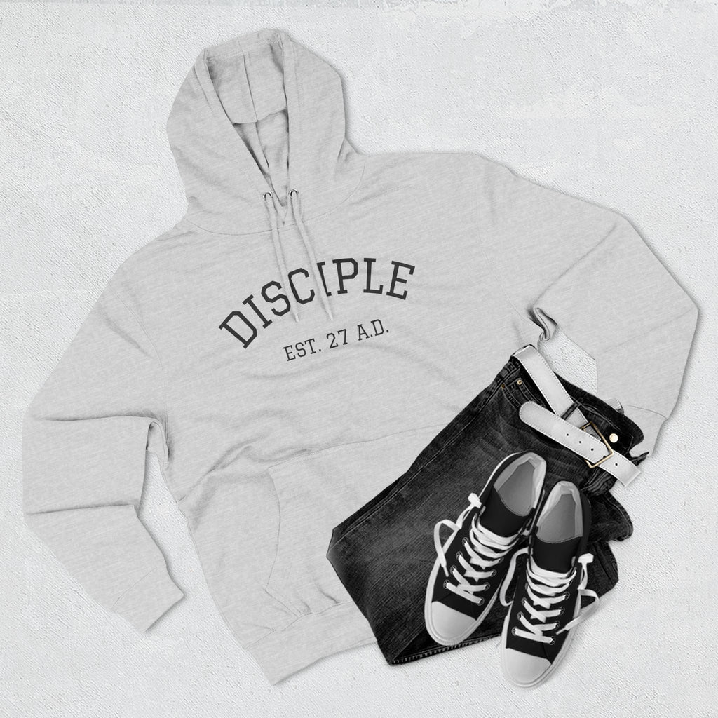 DISCIPLE HOODIE Three-Panel Fleece Hoodie