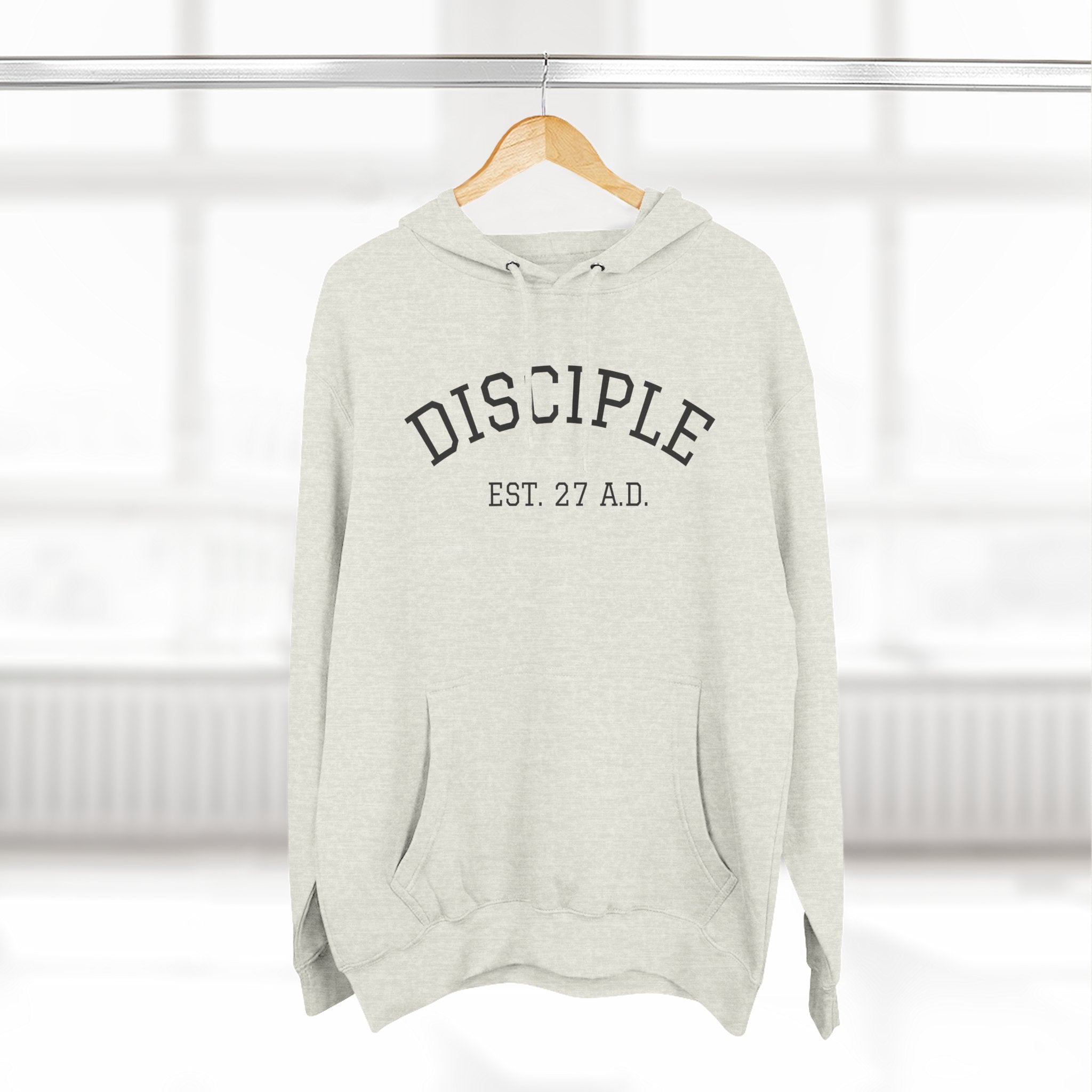 DISCIPLE HOODIE Three-Panel Fleece Hoodie