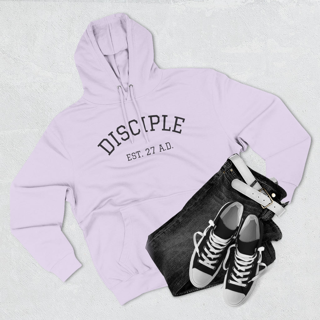 DISCIPLE HOODIE Three-Panel Fleece Hoodie