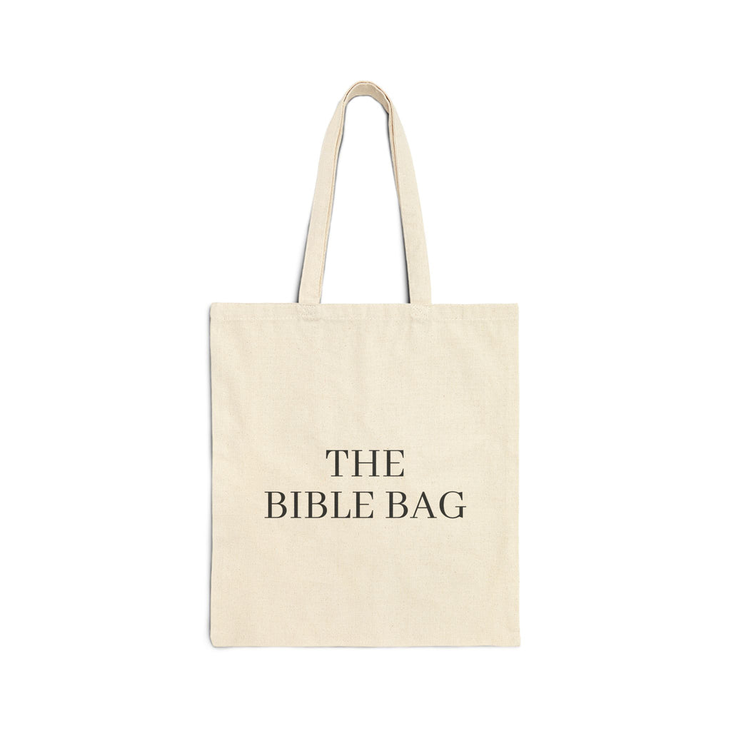 "The Bible Bag" Cotton Canvas Book Tote