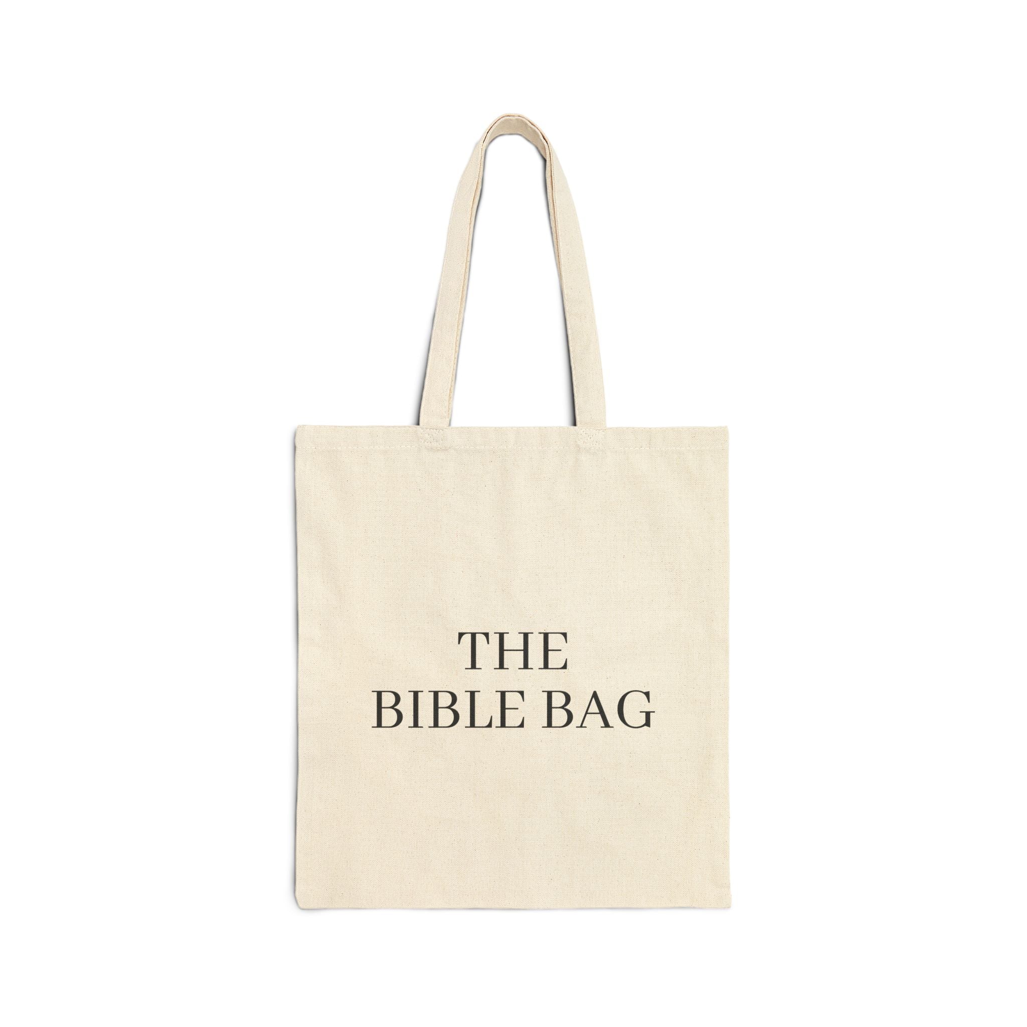 "The Bible Bag" Cotton Canvas Book Tote