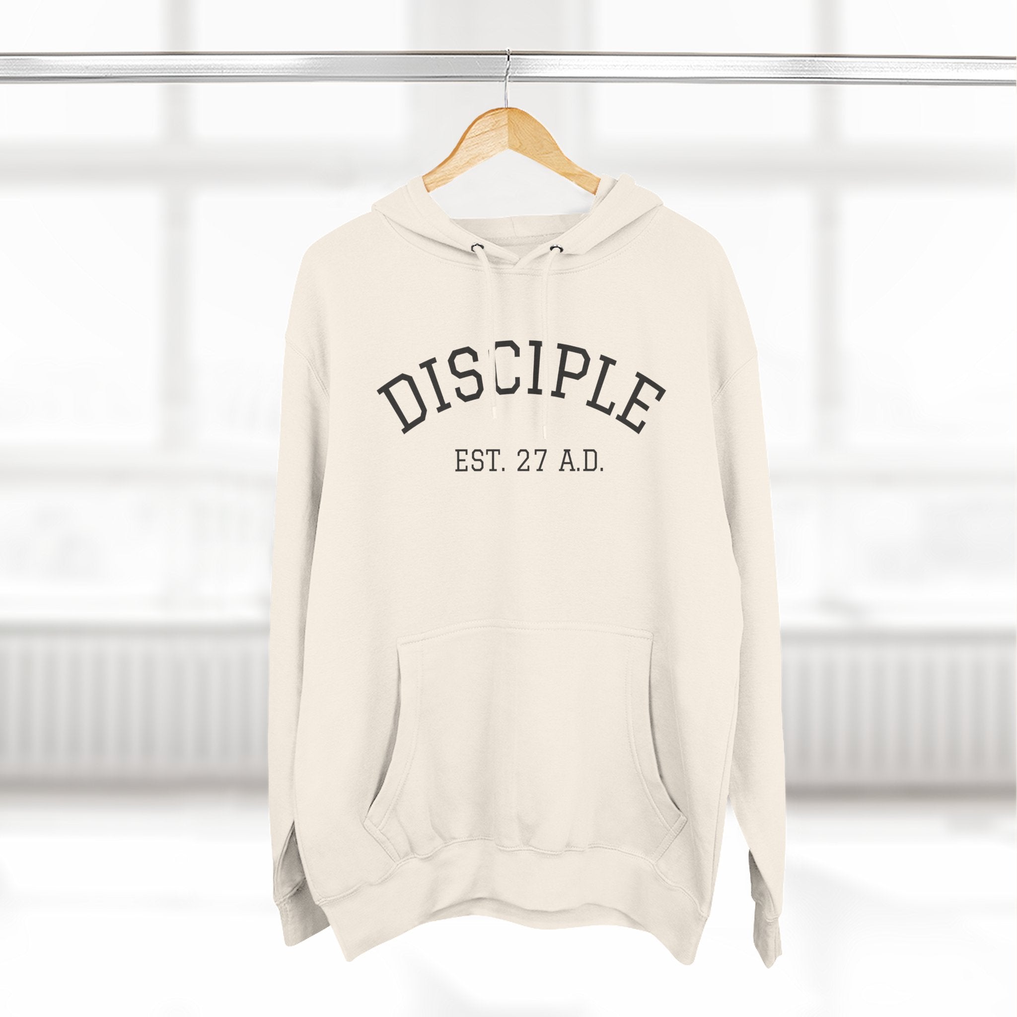DISCIPLE HOODIE Three-Panel Fleece Hoodie