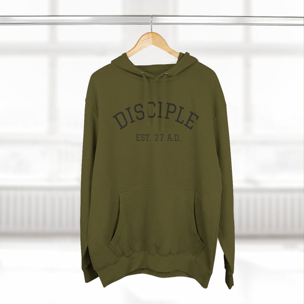 DISCIPLE HOODIE Three-Panel Fleece Hoodie
