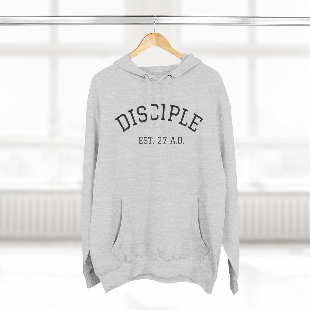DISCIPLE HOODIE Three-Panel Fleece Hoodie