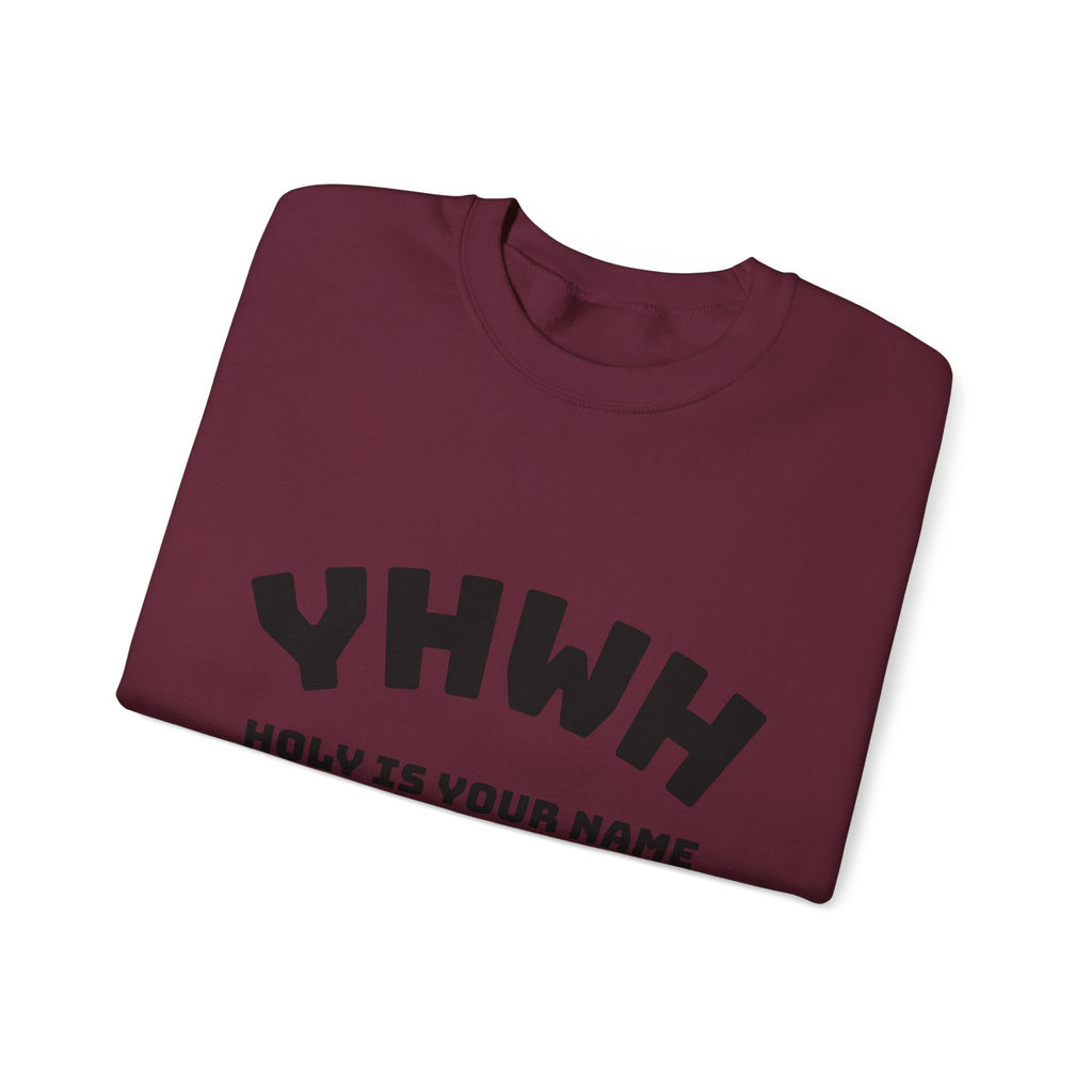 YHWH HOLY IS YOUR NAME Unisex Heavy Blend™ Crewneck Sweatshirt