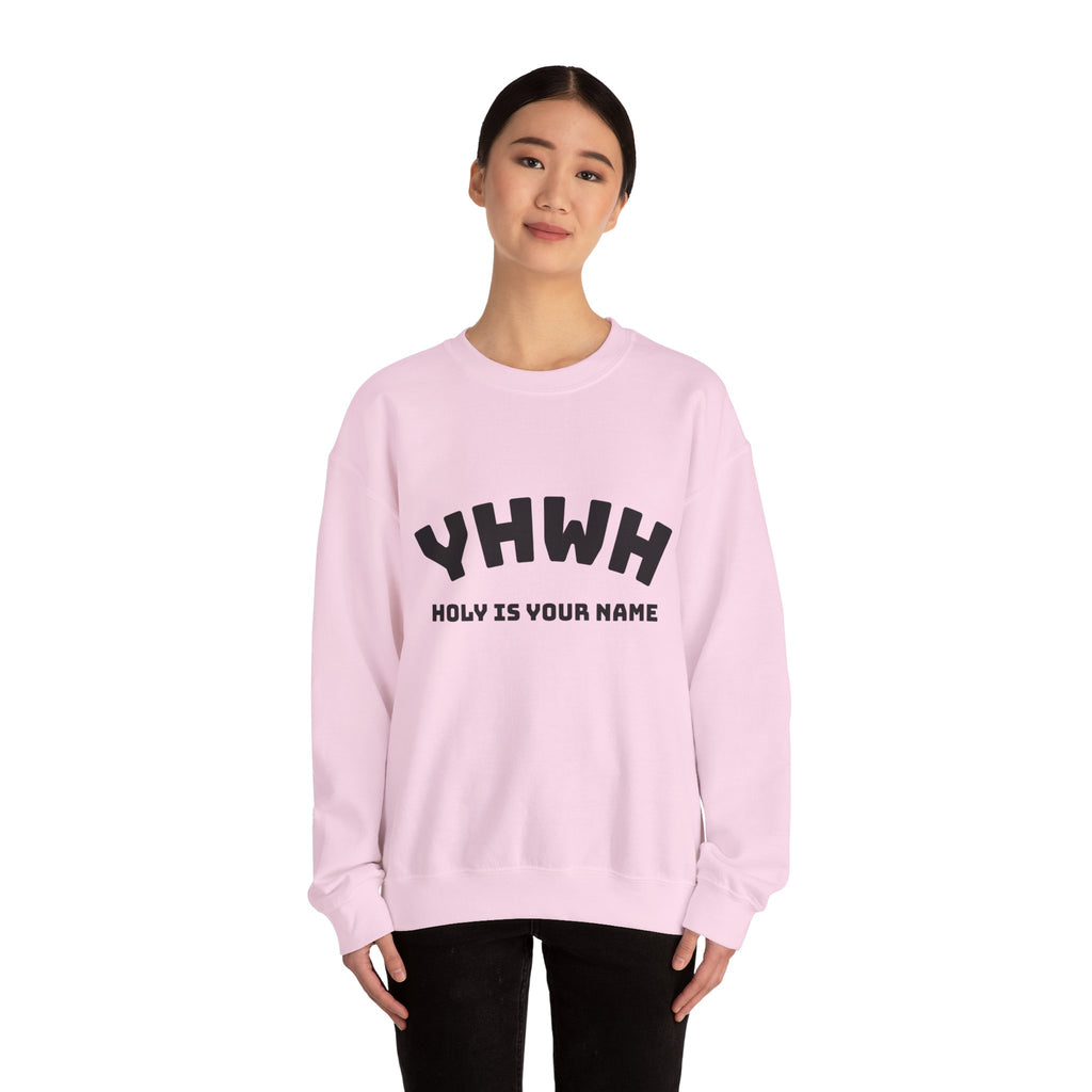 YHWH HOLY IS YOUR NAME Unisex Heavy Blend™ Crewneck Sweatshirt