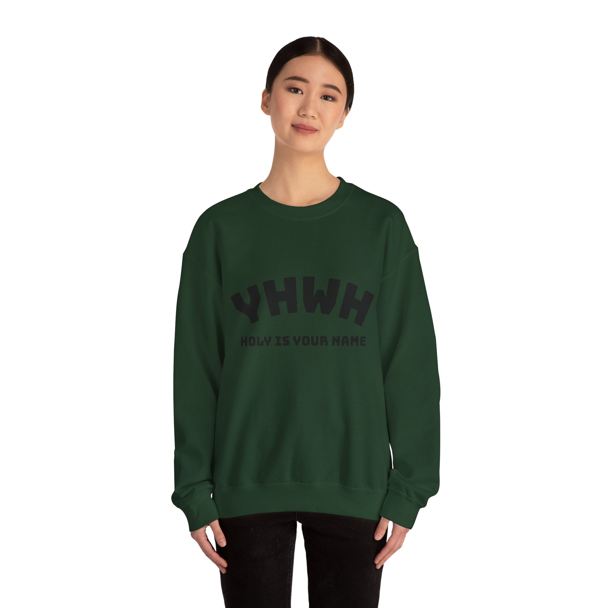 YHWH HOLY IS YOUR NAME Unisex Heavy Blend™ Crewneck Sweatshirt