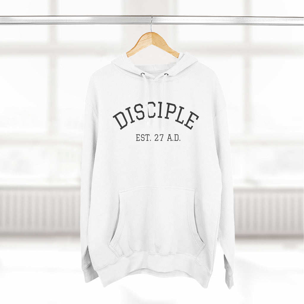 DISCIPLE HOODIE Three-Panel Fleece Hoodie